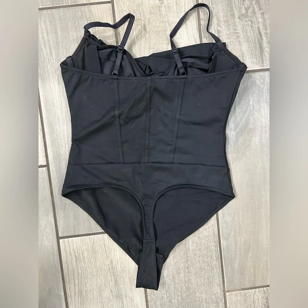 Popilush Shapewear Draped Bust Hourglass Corset Bodysuit, NWT, Size XXL